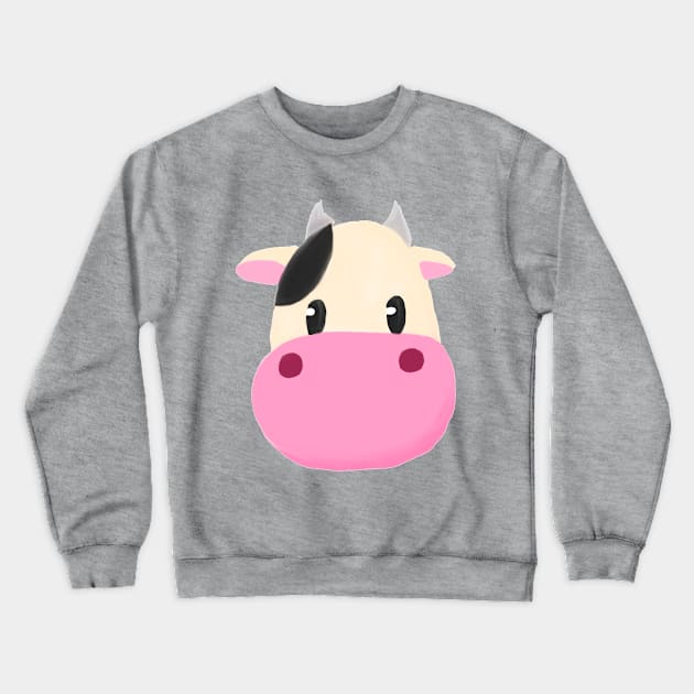 Cute Cow HM Crewneck Sweatshirt by juttatis